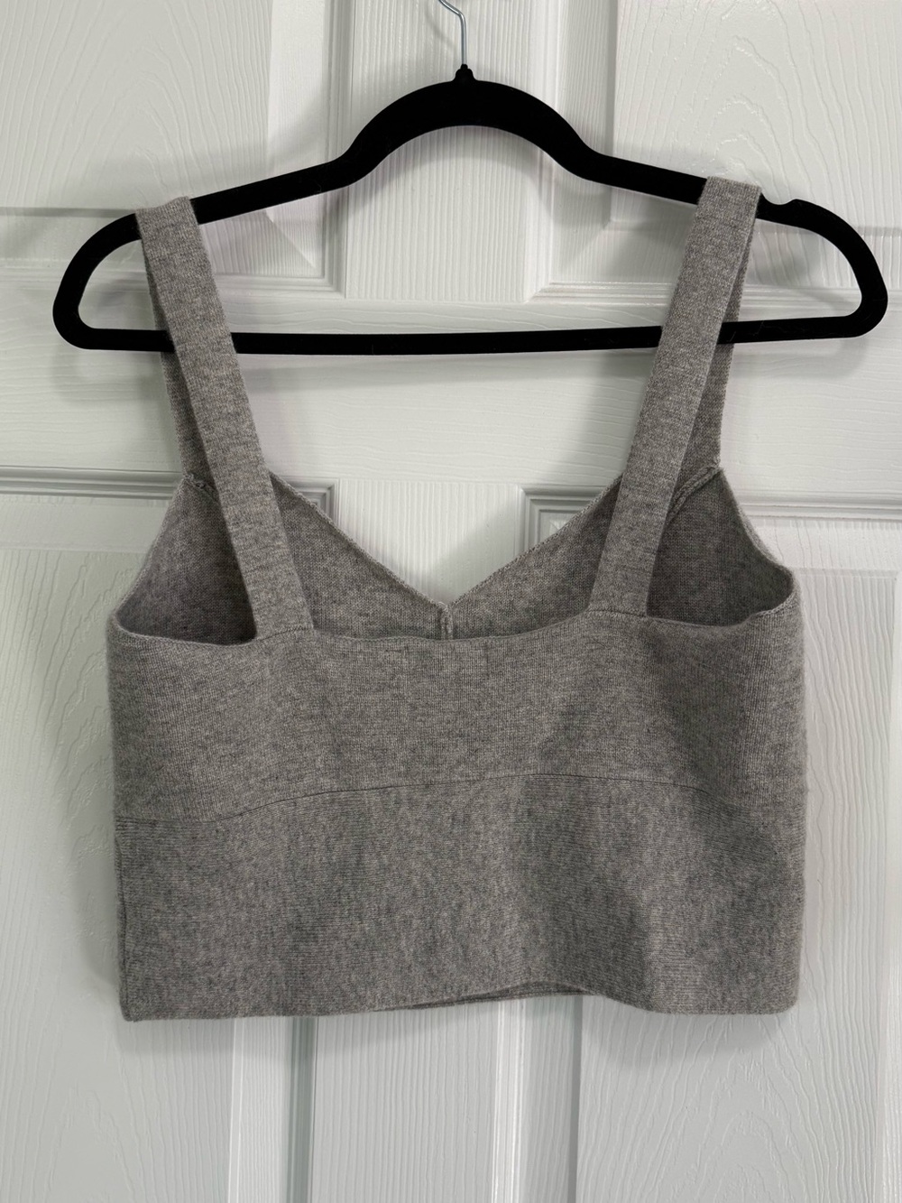 Anthropologie | Maeve Cashmere Crop Top - heather gray - size medium - Picture 5 of 5